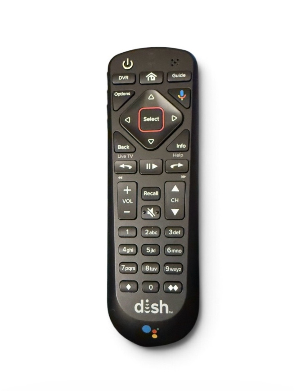 DISH Network 54.0 Voice Control Satellite Receiver Remote Replacement 213154